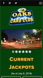 Mobile Screenshot of oakscardclub.com
